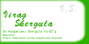 virag skergula business card